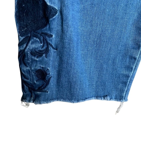 One Teaspoon Lola Freebirds II Embroidered Raw Hem Skinny Jeans 28 - Picture 6 of 15